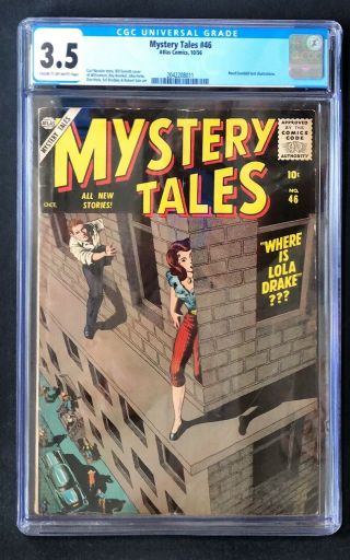 Mystery Tales 46 Cgc 3.  5 Atlas Comics 1956