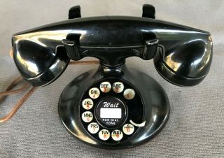 Vintage Rotary Dial Western Electric 1935 Telephone Model 202 D1 Base F1 Handset