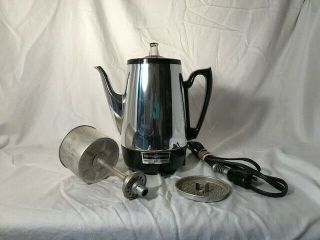 Vintage Ge General Electric Automatic Percolator Coffee Pot,  8 Cup