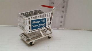 Vintage Acme Shop Till You Drop Shopping Cart,  Tagged,  Refrigerator Magnet