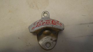 Vintage Starr " X " Stationary Wall Mounted Pepsi - Cola Bottle Opener