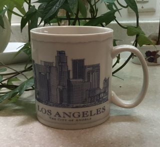 Starbucks Coffee Mug Los Angeles The City Of Angeles With With Sticker