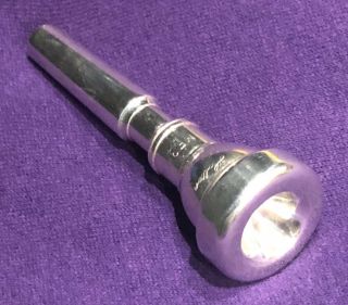 VINTAGE HOLTON MF3 Trumpet Mouthpiece Silver Plated 2