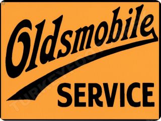 Oldsmobile Service 9 " X 12 " Aluminum Sign