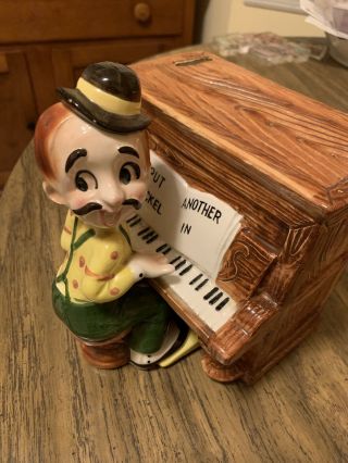Vintage Coin Operated Musical Piggy Bank Made In Japan Put Another Nickel In