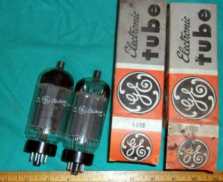(2) Nos Matching General Electric 8908 Octal Sweep Tubes Uncommon Audio Cb Ham
