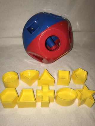 Classic Tupperware Toys Shape O Ball 740 With 10 Shapes,  Complete