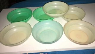 7 Tupperware Vintage Tupperware Cereal Bowls Pastel Colors Item 155