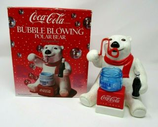 Coca Cola Collectibles Bubble Blowing Polar Bear
