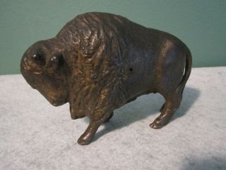1920s A C Williams Cast Iron Buffalo Coin Bank Bison