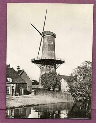 1930s Dutch Windmill In Holland Netherlands Photograph