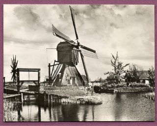 1930s Dutch Windmill In Holland Netherlands Photograph 4