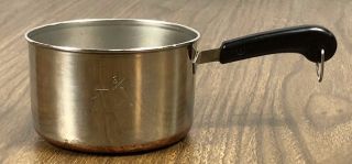 Vintage Revere Ware 1801 Copper Clad Bottom 1 Cup Measuring Butter Warmer Pan