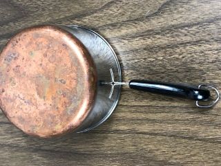 Vintage Revere Ware 1801 Copper Clad Bottom 1 Cup Measuring Butter Warmer Pan 3