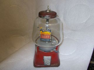 Vintage Silver King 1cent Gumball Machine