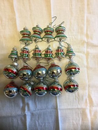 Set Of 20 Christopher Radko Shiny Brite Ornaments