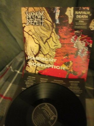 Napalm Death - Harmony Corruption Lp 1990 Earache Records