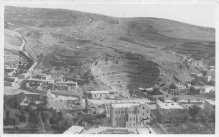Amman,  Jordan,  Town Overview,  Rppc,  With Palestine Censor Cancel 1948