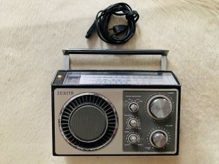 Vintage ZENITH FM AM AFS PSB Radio Model R 84 R84 3 Band Transistor 2