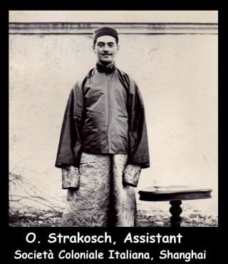 China Old Wuhan Hankou Mr.  Strakosch Chinese Clothing - 1 X Orig 1906
