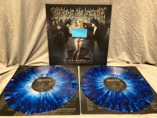 Cradle Of Filth - Cryptoriana 2xlp On Blue Vinyl With White Spatter Gatefold