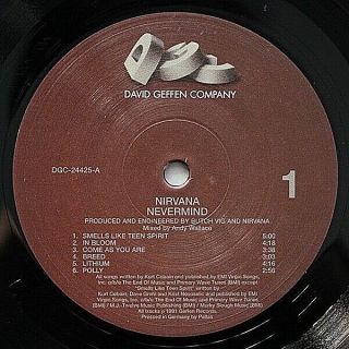 NIRVANA Nevermind Vinyl 180g Pallas Pressing Audiophile Quality 2