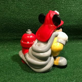 Walt Disney Mickey Mouse Firefighter GIANT Ceramic Cookie Jar 3