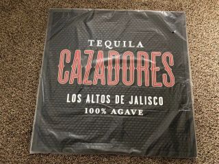 (l@@k) Tequila Cazadores Giant Rubber Bar Mat Man Cave Drinks Bar Dewars Mib