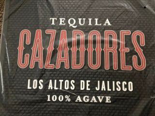 (L@@K) Tequila Cazadores Giant Rubber Bar Mat Man Cave Drinks Bar Dewars MIB 2