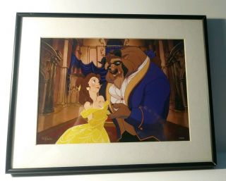 Disney Movie Lithograph & Envelope Beauty And The Beast 113 Of 1100