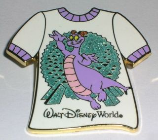 Figment Spaceship Earth T - Shirt Gold Card Disney Pin Le 1000 Wdw Authentic