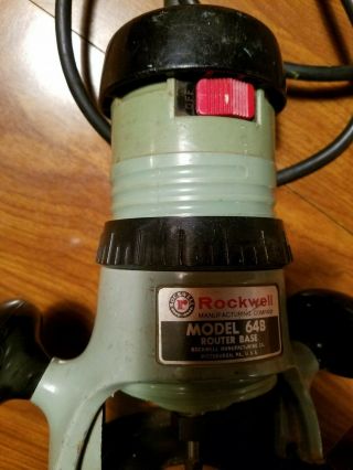 Vintage Rockwell Router Model.  64m & 64b Base