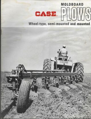 Case Moldboard Plows Wheel Type/semi - Mounted/mounted Sales Brochure 28 Pages