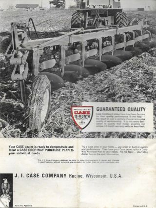 Case Moldboard Plows Wheel type/semi - mounted/mounted Sales Brochure 28 pages 2