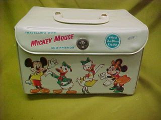 1963 Disney Travel With Mickey Mouse And Friends Vinyl Lunchbox