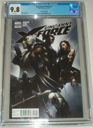 Uncanny X Force 1 Crain Variant Cover Cgc 9.  8 Nm/m White Pages Marvel X - Men