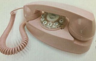 Crosley Pink Princess Desk Phone Mock Rotary Push Button 1950s Vintage Look