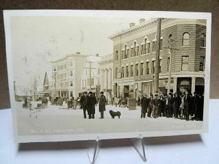Rppc Photo Postcard Main Street Houlton Maine C 1911