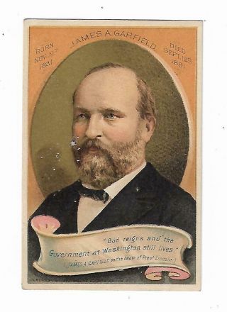 Old Trade Card W Netzorg Dry Goods Boots Shoes Ithaca Michigan James Garfield