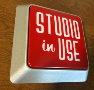 On Air Recording Studio In Use Warning Lighted Sign Light 120 Volt W/hardware