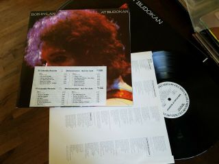 Bob Dylan Live At Budokan Wlp White Label Promo Poster Vinyl 2lp: Nm