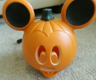 Mickey Mouse Pumpkin Jack O Lantern Light Up Halloween Blow Mold