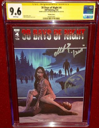 Cgc Ss 30 Days Of Night 4 Signed,  Sketch By Megan Franich