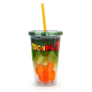 Dragon Ball Z Shenron Carnival Cup With Molded Ice Cubes And Straw | 18 Oz