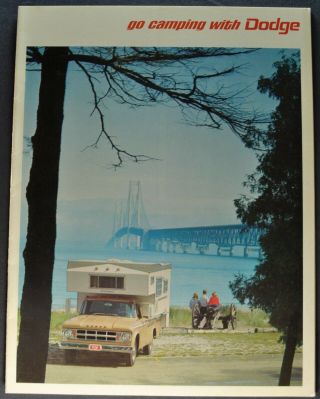 1968 Dodge Truck Brochure Pickup Camper Special Sportsman Van Motor Home Rv