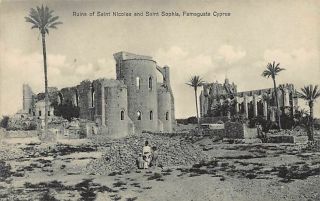 Cyprus - Famagusta - Ruins Of Saint Nicolas And Saint Sophia - Publ.  Foscolo.