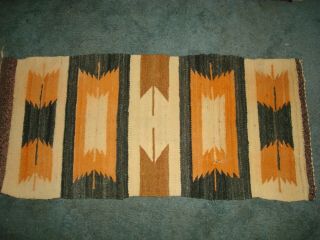Vintage American Indian Rug Weaving 16 " X36 "