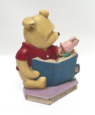 Vintage Classic Winnie The Pooh Piglet Cast Iron Door Stop Book End Disney Mcf