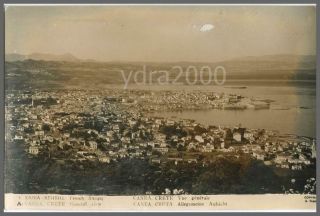 Greece Crete Canea Canee General View Photo Postcard