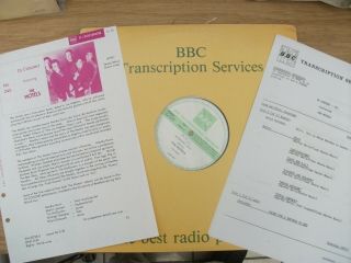 Bbc Transcription Record The Motels In Concert